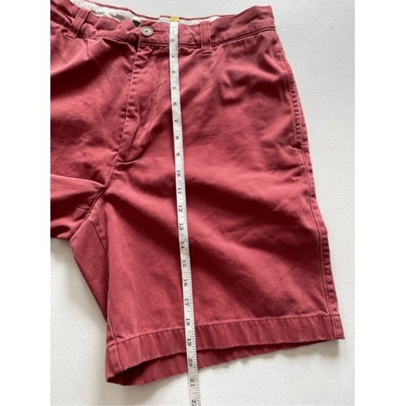 J.Crew‎ Menswear Shorts Casual Chino Flat Front Red Size 33 Terracotta - Picture 4 of 5